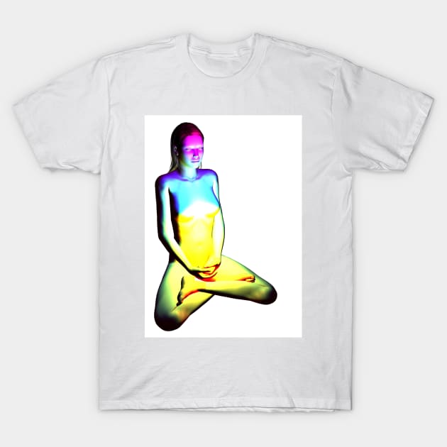 Meditate with Chakras T-Shirt by Colin-Bentham